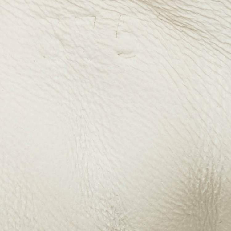 Pre Owned Hermes Day Size 37.5 Grey/White Leather and Suede Lace Up Sneakers