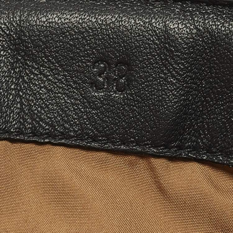 Pre Owned Hermes Fresh Size 38 Black Leather and Nylon Combat Boots