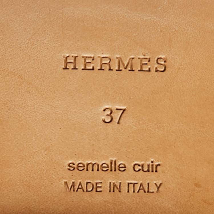 Pre Owned Hermès H Jumping Size 37 Black Leather Knee Length Boots