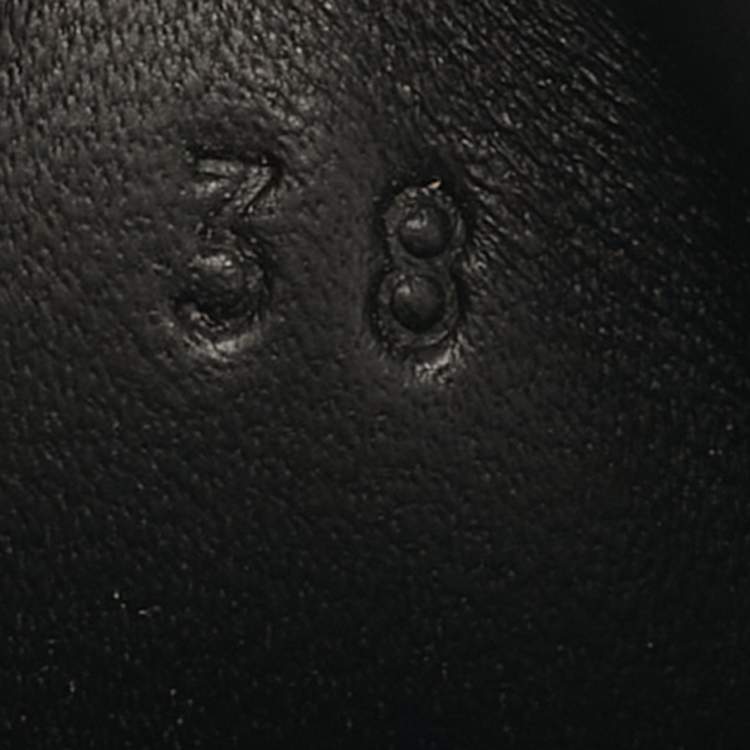 Pre Owned Hermès Trail Size 38 Black Leather Low Top Sneakers