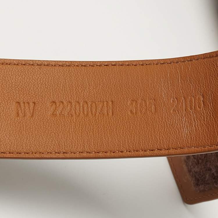 Pre Owned Hermes Chypre Size 39.5 Brown Leather Flat Sandals