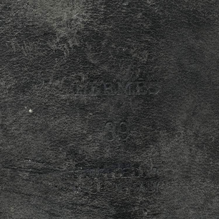 مملوكة مسبقًا Hermes Oran Size 39 Brown/Black Leopard Print Suede Flat Slide