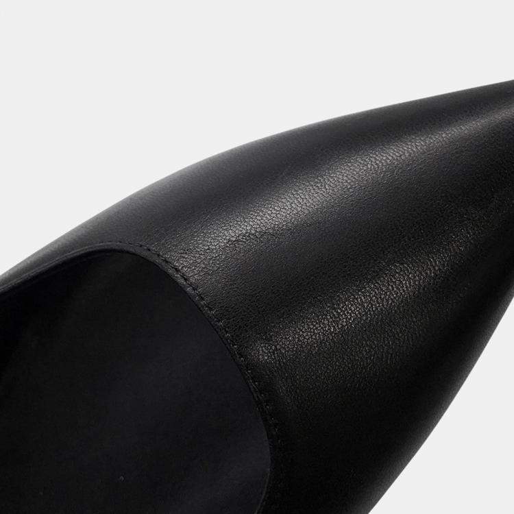 Pre Owned Hermes Pumps Lovely Blackh252121Z Leather Size 37