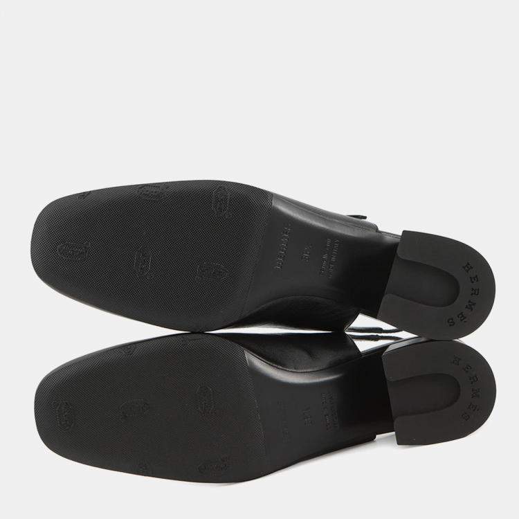 Pre Owned Hermes Pumps Jackie 50 Black Leather Size 36H