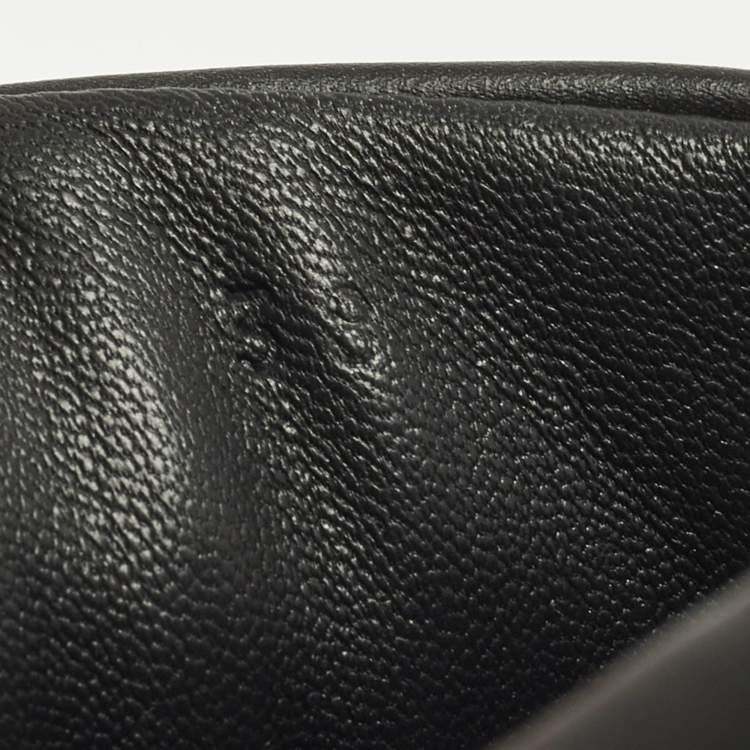 Pre Owned Hermes Day Size 38 Black Leather Low Top Sneakers