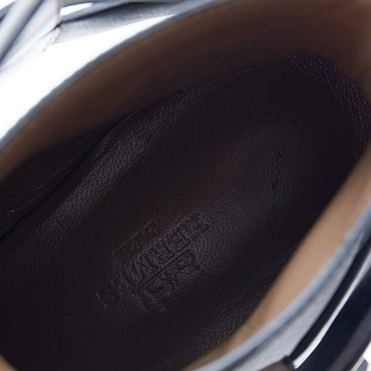 Pre Owned Hermès Black Leather Neo Ankle Length Boots Size 40