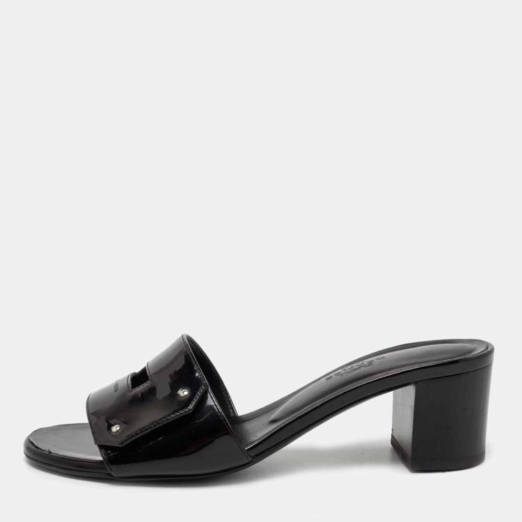 hermes-black-patent-leather-view-slide-sandals-size-35-hermes-the