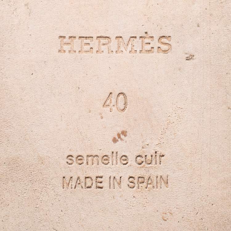 Pre Owned Hermes Multicolor Canvas Modernisme Tropical Malaga Flat Espadrilles Size 40