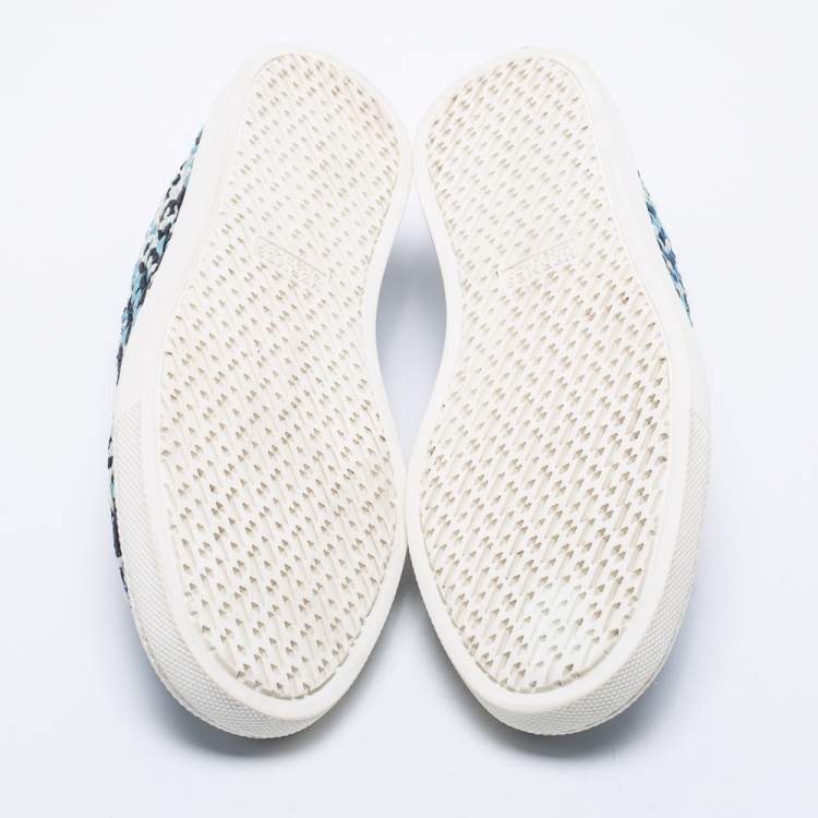 Pre Owned Hermes Multicolor Woven Fabric Oxygene Sneakers Size 36