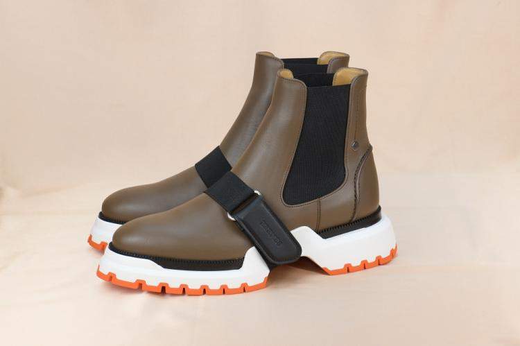 Pre Owned Hermes Ankle Boots in Calfskin Size 36.5