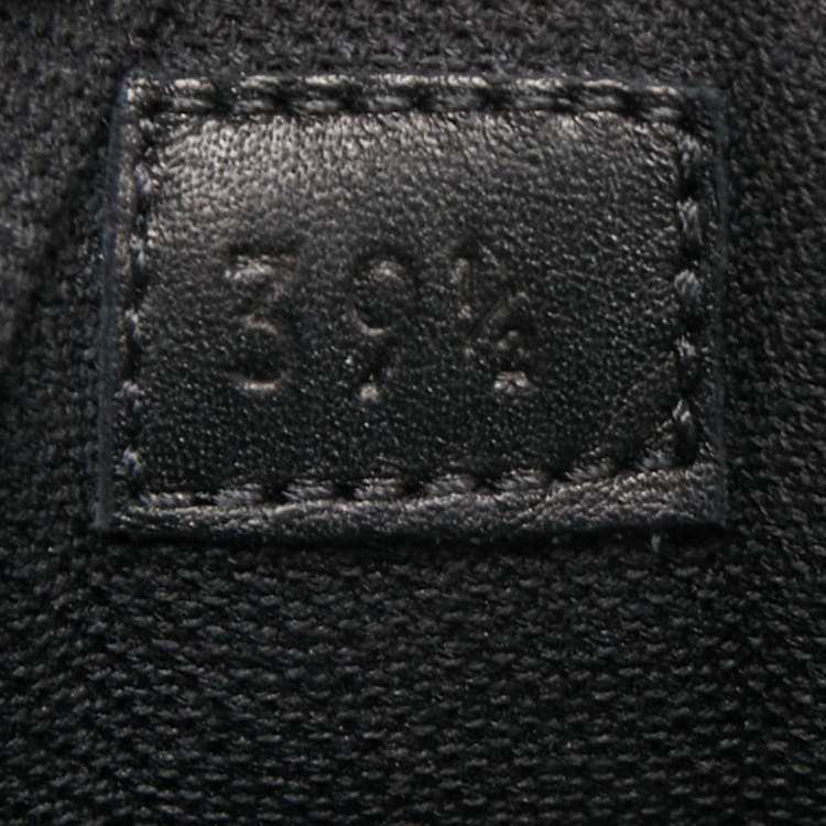 Pre Owned Hermes Black Mesh and Leather Team Sneakers Size 39.5