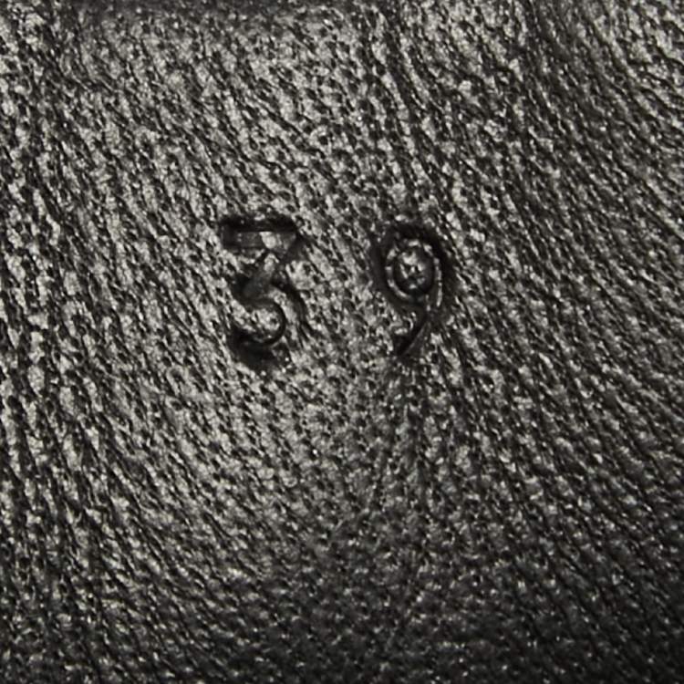Pre Owned Hermes Black Leather Daydream Sneaker Size 39