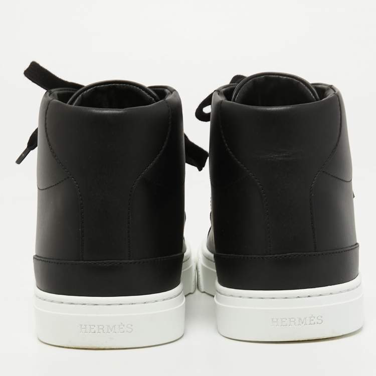 Pre Owned Hermes Black Leather Daydream Sneaker Size 39