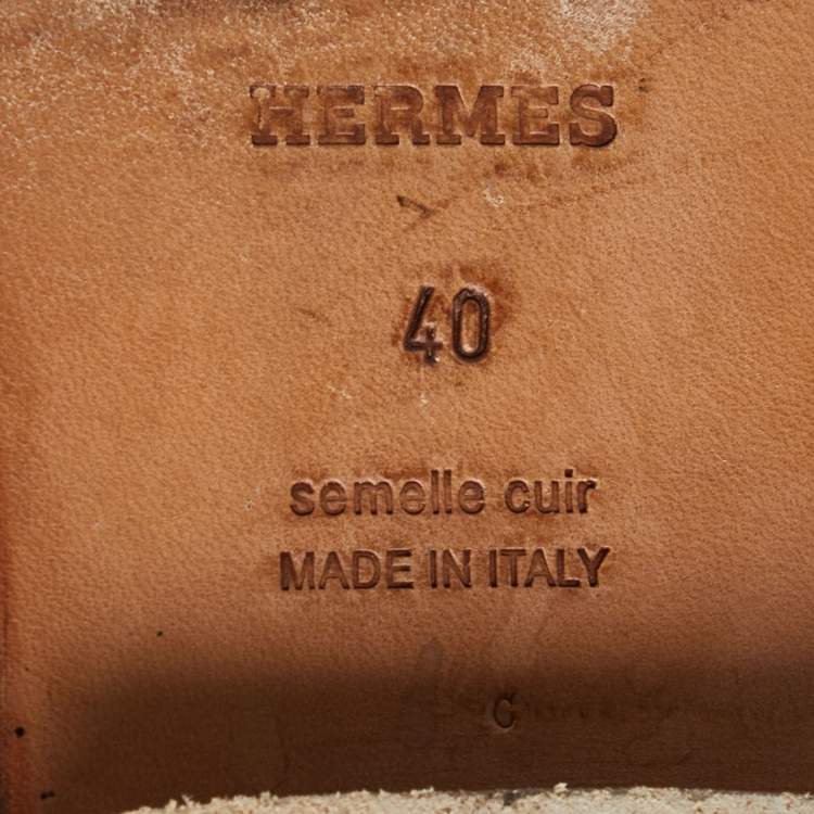 Pre Owned Hermes Black Leather Jumping Boots Size 40