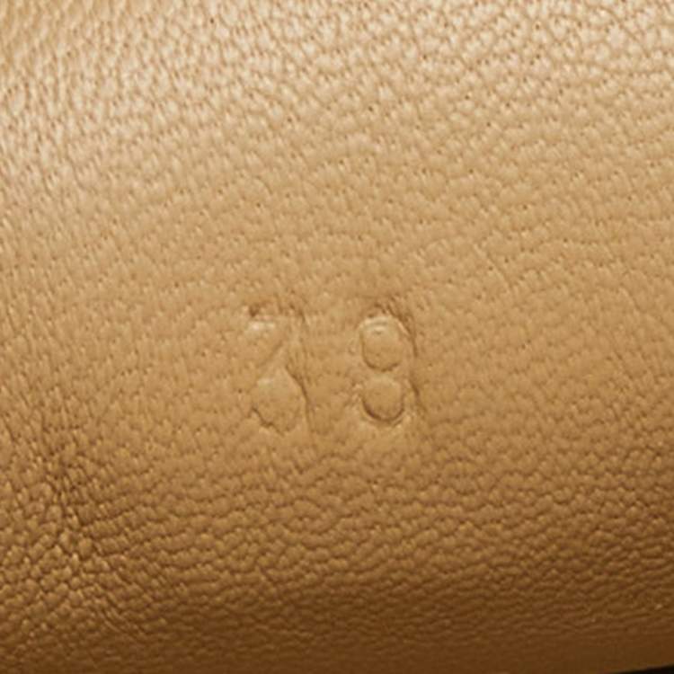 Pre Owned Hermes Black Brogue Leather Tassel Slip On Sneakers Size 38