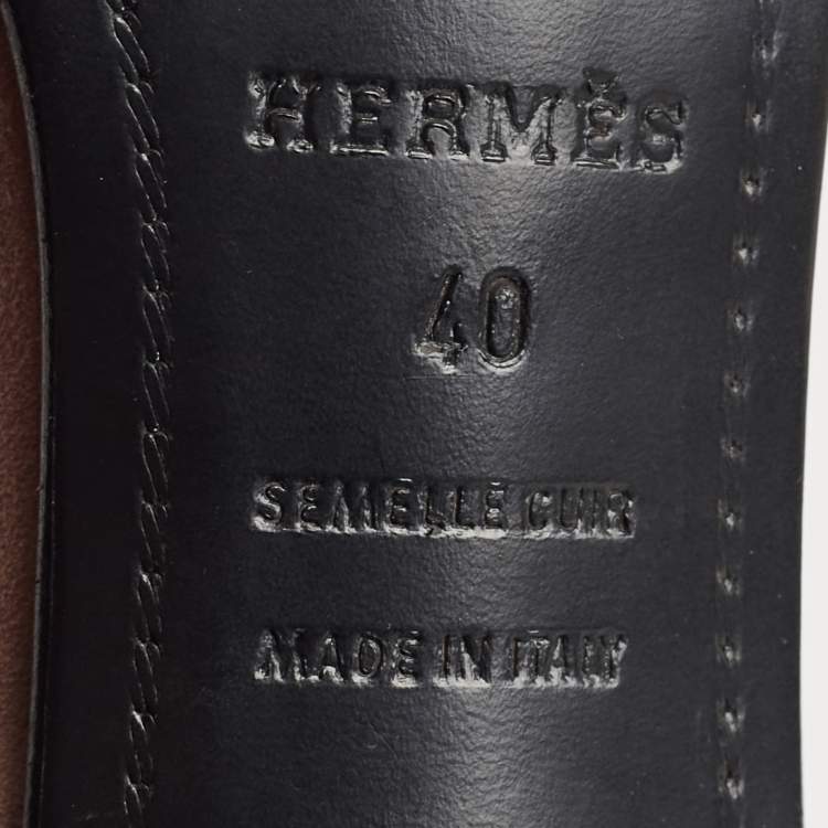 Pre Owned Hermes Two Tone Crystal Powder and Suede Premiere Sandals Size 40