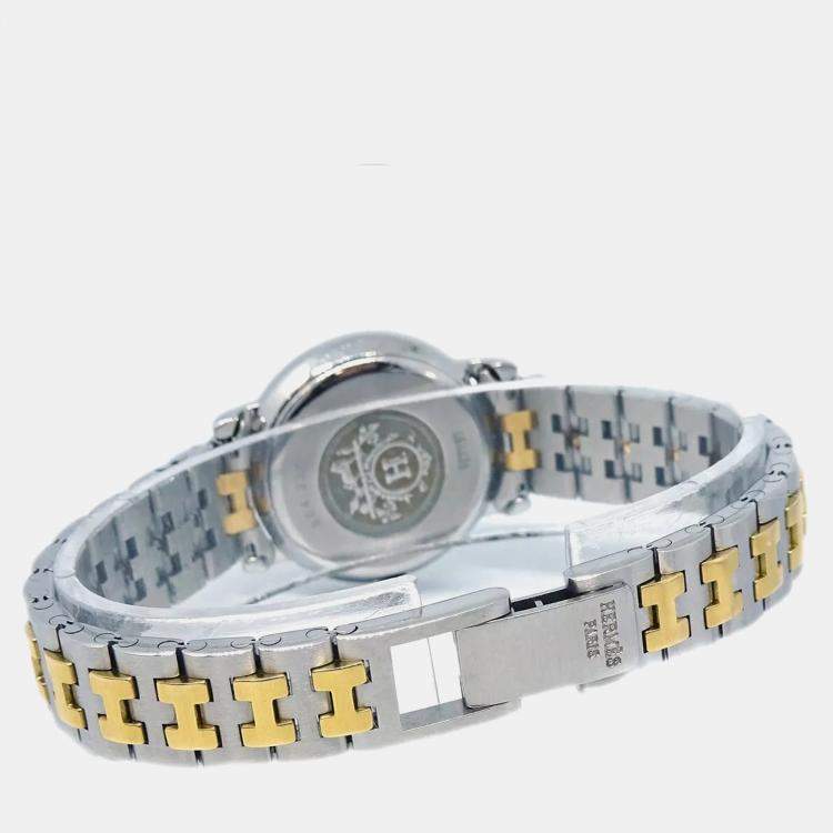 Pre Owned Hermes Gold SS Serie Quartz Watch