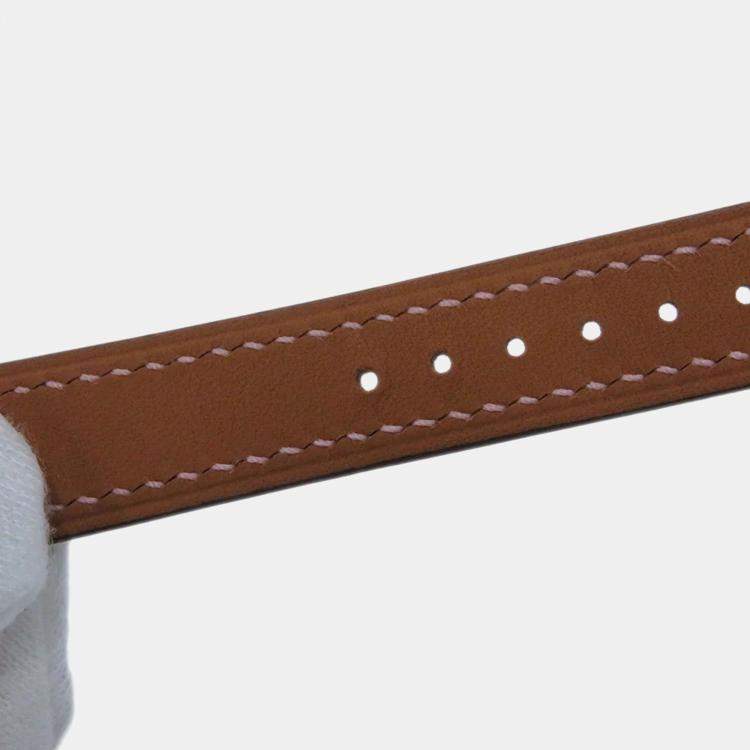Pre Owned Hermes Cape Cod CC1.210.290 Quartz Mother of Pearl Stainless Steel Women's Wristwatch 23 mm