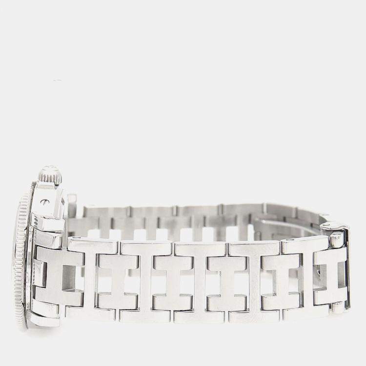 Pre Owned Hermes Clipper CL5.210 Quartz Stainless Steel Women's Wristwatch 28 mm