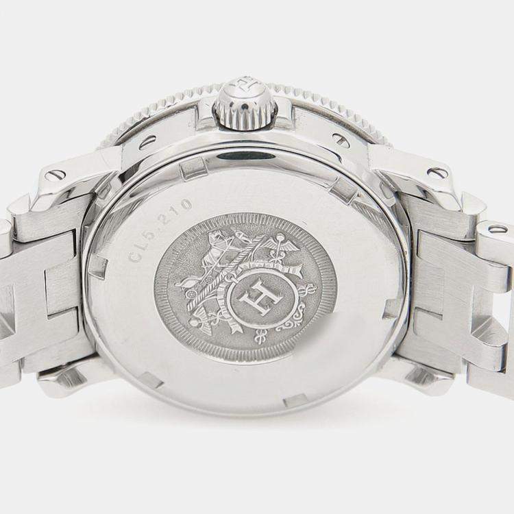 Pre Owned Hermes Clipper CL5.210 Quartz Stainless Steel Women's Wristwatch 28 mm