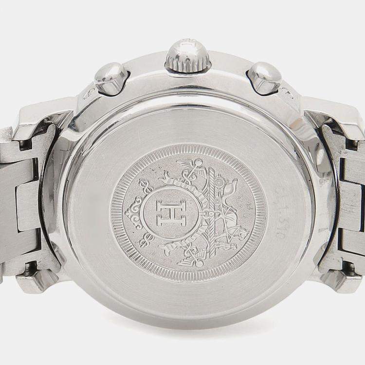 Pre Owned Hermes Clipper CL1.310 Quartz Stainless Steel Women's Wristwatch 31 mm