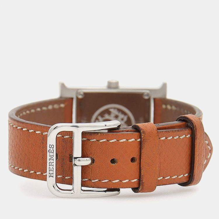 Pre Owned Hermes Heure H HH1.210 Quartz Stainless Steel Women's Wristwatch 21 mm
