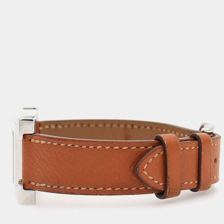 Pre Owned Hermes H Heure HH1.210 Quartz Stainless Steel Women's Wristwatch 21 mm