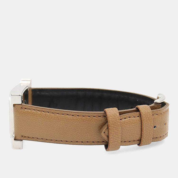 مملوكة مسبقًا Hermes Heure H HH1.210 Quartz Stainless Steel Womens Wristwatch 21 mm