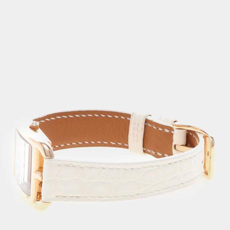 مملوكة مسبقًا Hermes Cape Cod CC1.270a Quartz Rose Gold Women's Wristwatch 23 mm