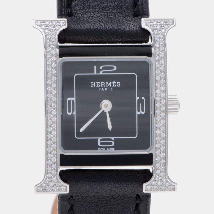 Pre Owned Hermes Heure H HH1.231 Quartz Stainless Steel Women's Wristwatch 25 mm