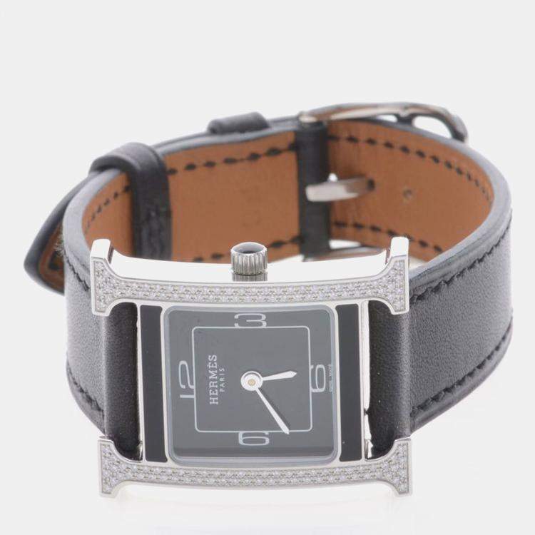 Pre Owned Hermes Heure H HH1.231 Quartz Stainless Steel Women's Wristwatch 25 mm