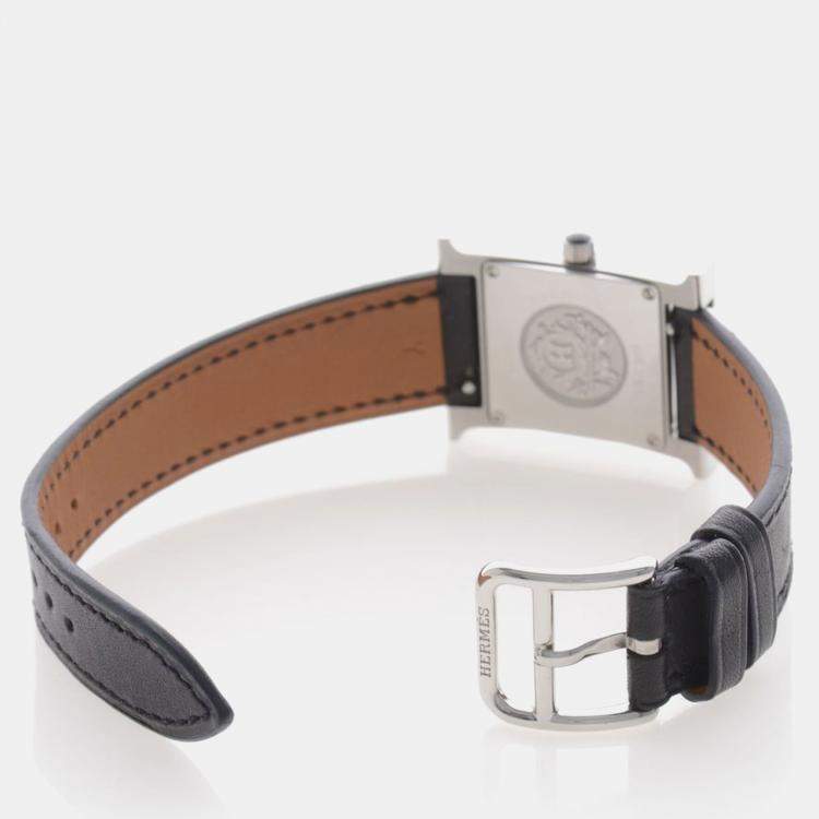 Pre Owned Hermes Heure H HH1.231 Quartz Stainless Steel Women's Wristwatch 25 mm