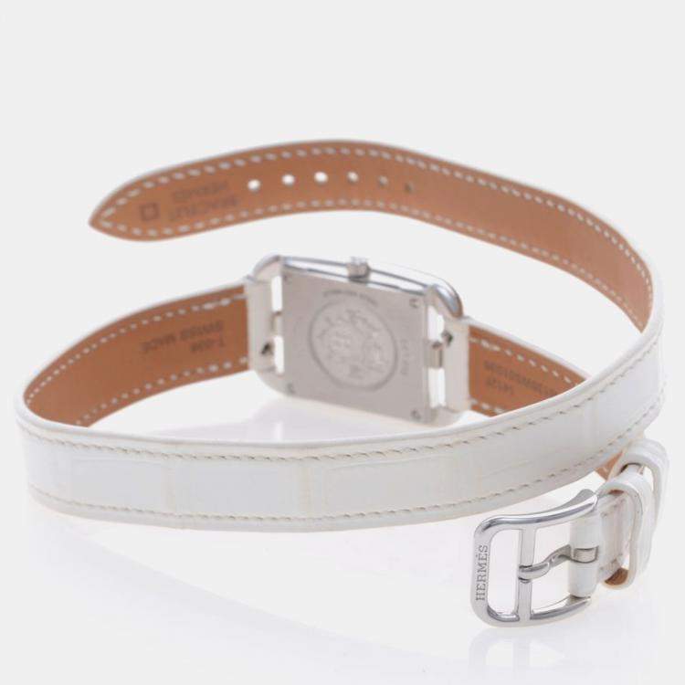Pre Owned Hermes Cape Cod CC1.232 Quartz Stainless Steel Women's Wristwatch 23 mm