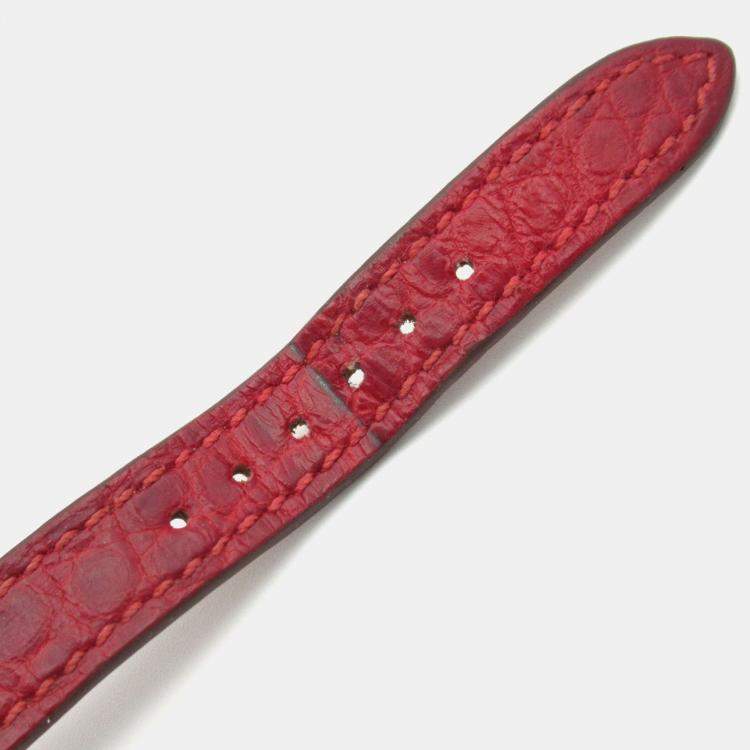 Pre Owned Hermes Medor ME2.131 Quartz Silver Stainless Steel Diamond Women's Wristwatch 17 mm