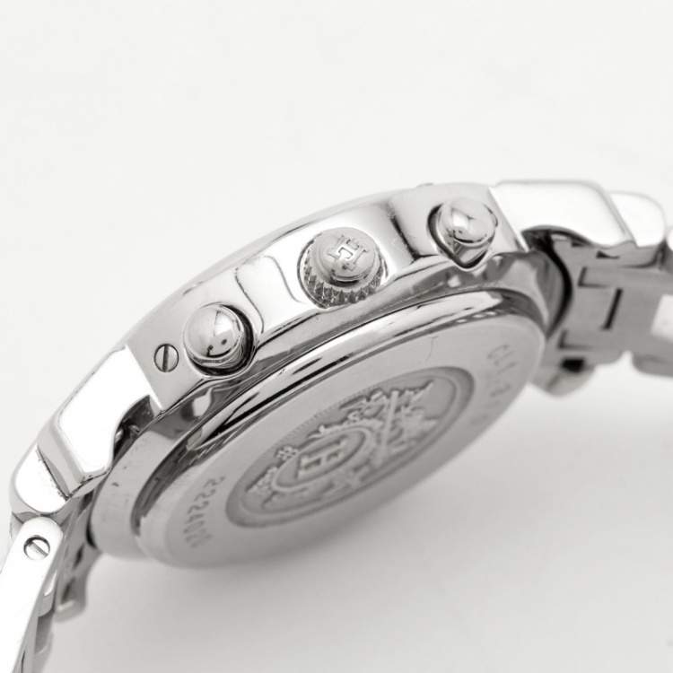Pre Owned Hermes Clipper CL1.310 Quartz White Stainless Steel Women's Wristwatch 31 mm