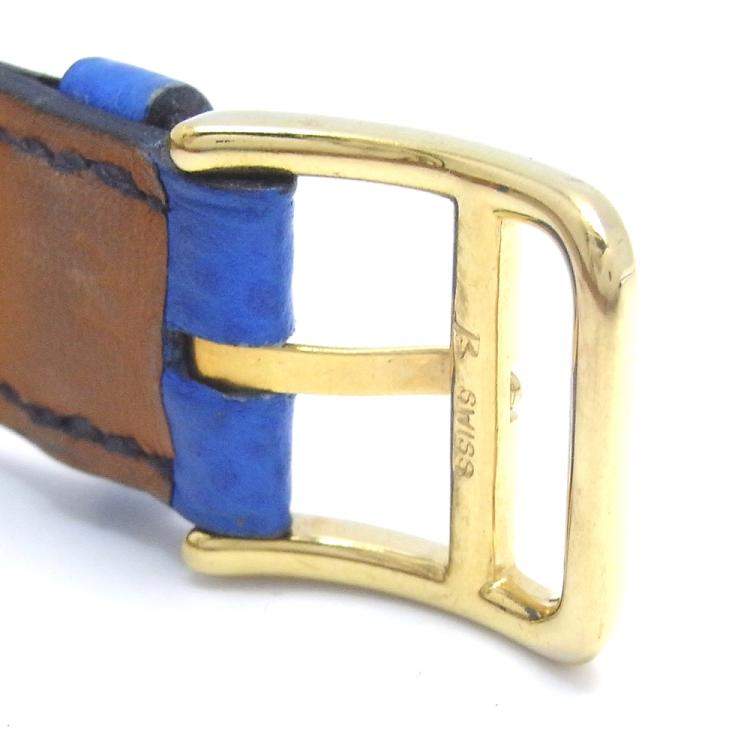 Pre Owned Hermes White Gold Plated Staineless Steel Medor ME1.201 Women's Wristwatch 23 MM