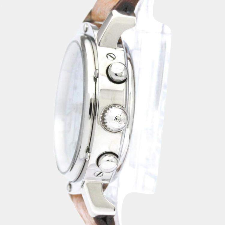 Pre Owned Hermes White Stainless Steel Clipper CL1.310 Women's Wristwatch 31 mm