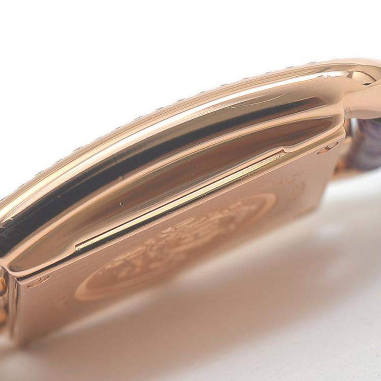 Pre Owned Hermes MOP Diamonds 18K Rose Gold Cape Cod CC1.274 Women's Wristwatch 23 mm
