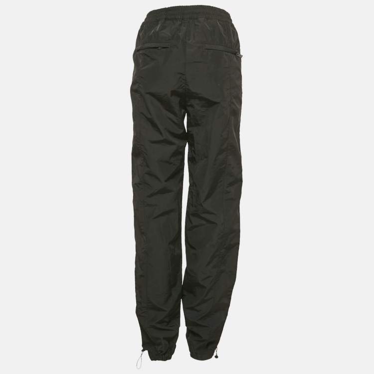Pre Owned Heron Preston Black Nylon Print Coulisse Pants S