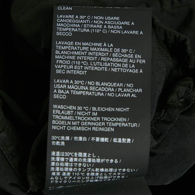 مملوكة مسبقًا Heron Preston Black Nylon Zip-Up Jacket L