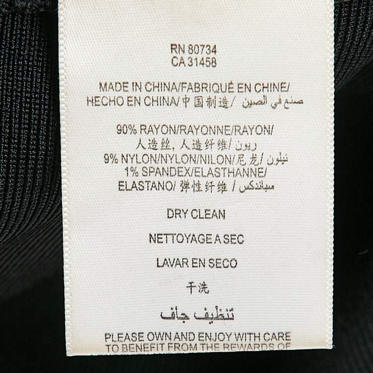 Pre Owned Herve Leger Black Coated Bandage Knit Mini Skirt XS