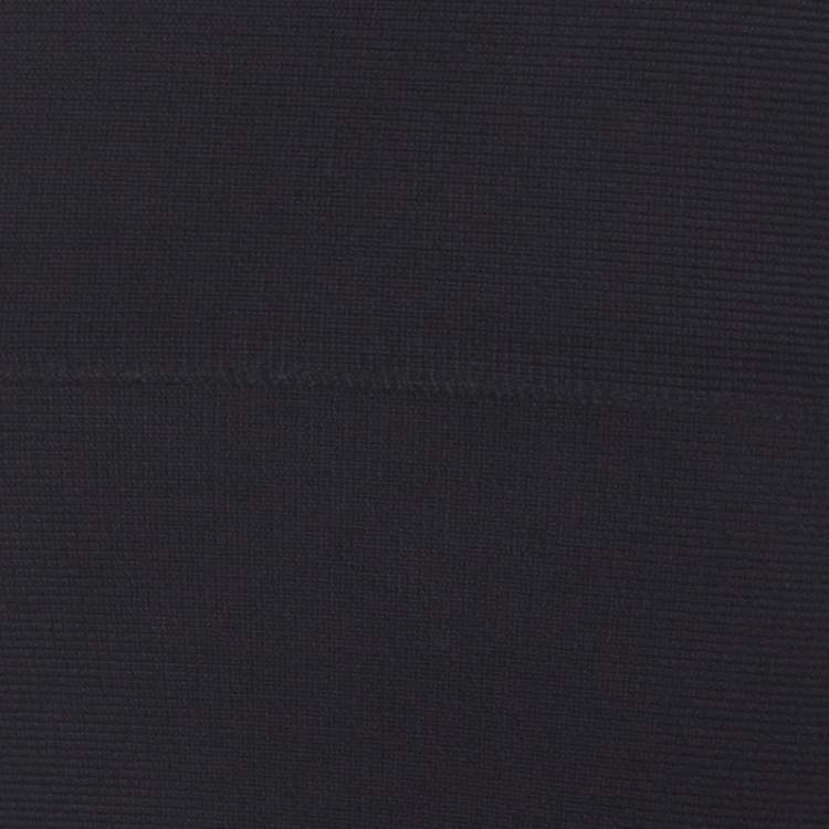 Pre Owned Herve Leger Black Bandage Cutout Vivien Mini Dress XS
