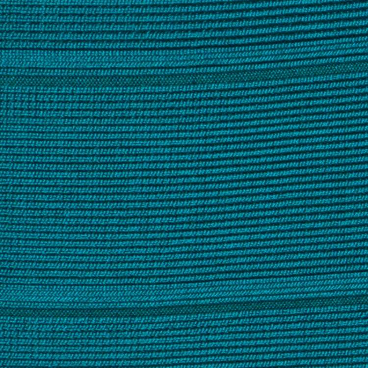 Pre Owned Herve Leger Teal Green Scoop Neck Bandage Dress M