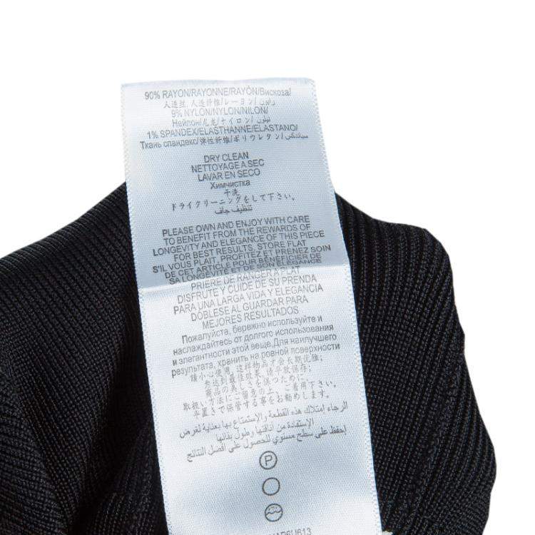 Pre Owned Herve Leger Black Crossover Sequin Embellished Bandage Dress XS