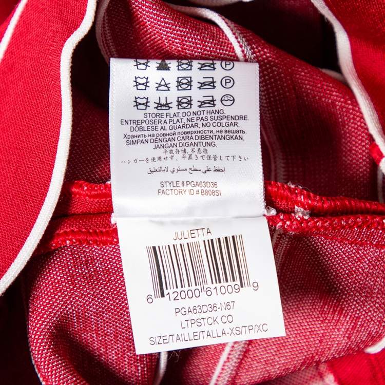 Pre Owned Herve Leger Red Bandage Julietta Bodycon Mini Dress XS