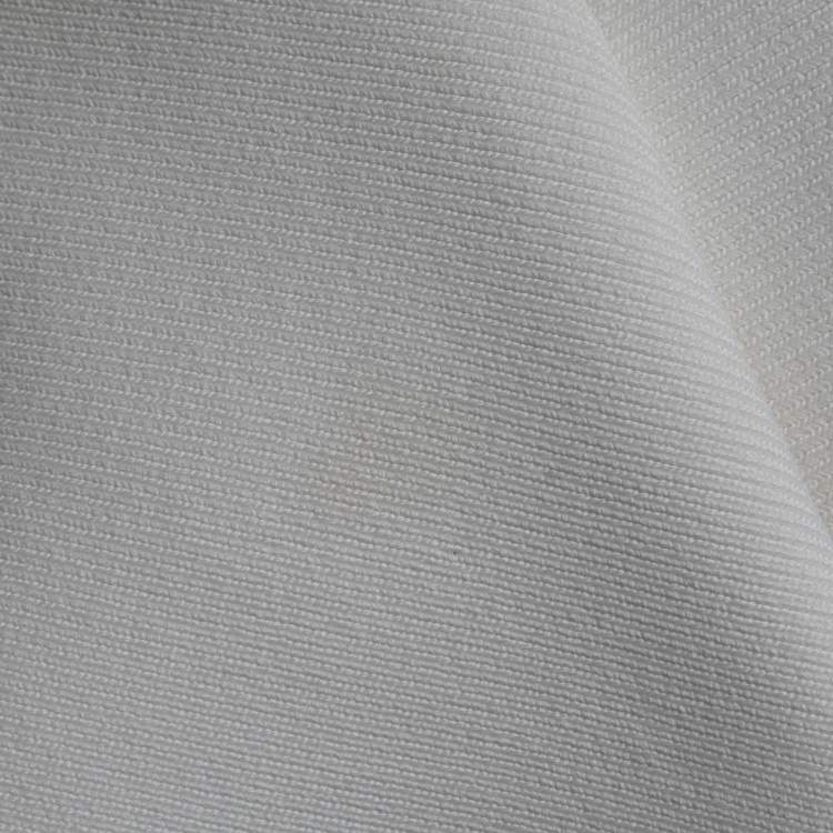 Pre Owned Herve Leger White Bandage Knit Crewneck Short Sleeve Mini Dress XS