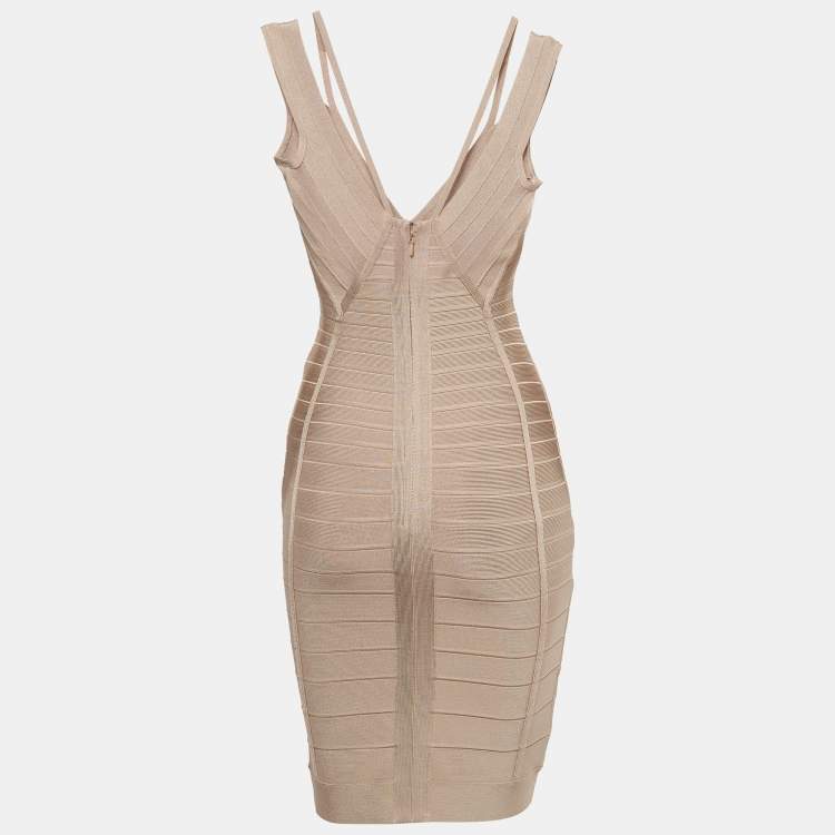 Herve leger knit dress rayon best sale