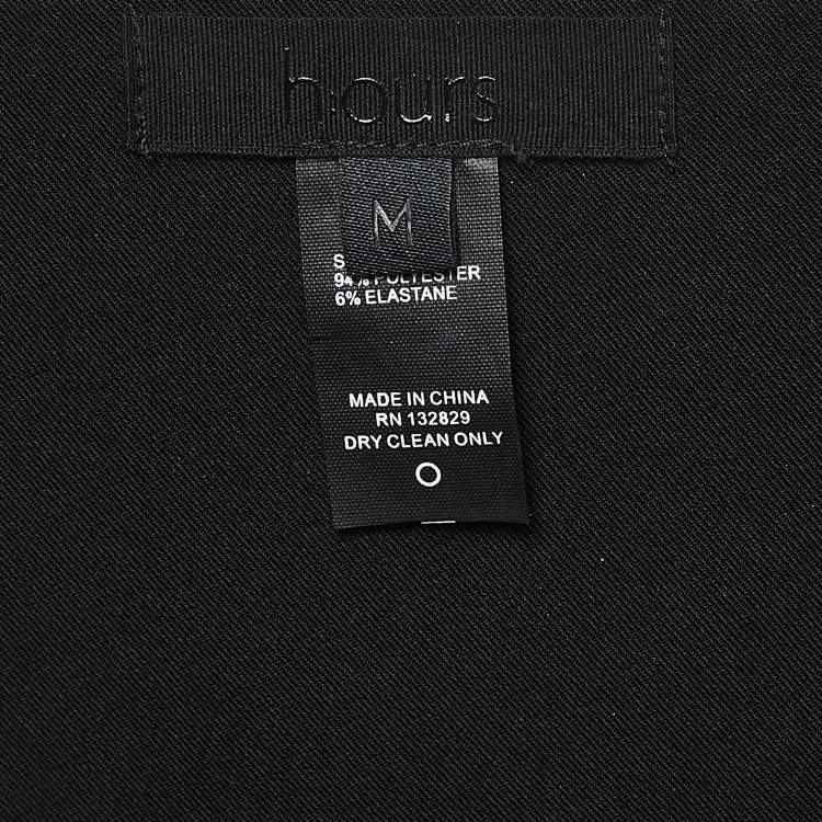 Pre Owned Hours Black Synthetic Suki Cut-out Joggers M