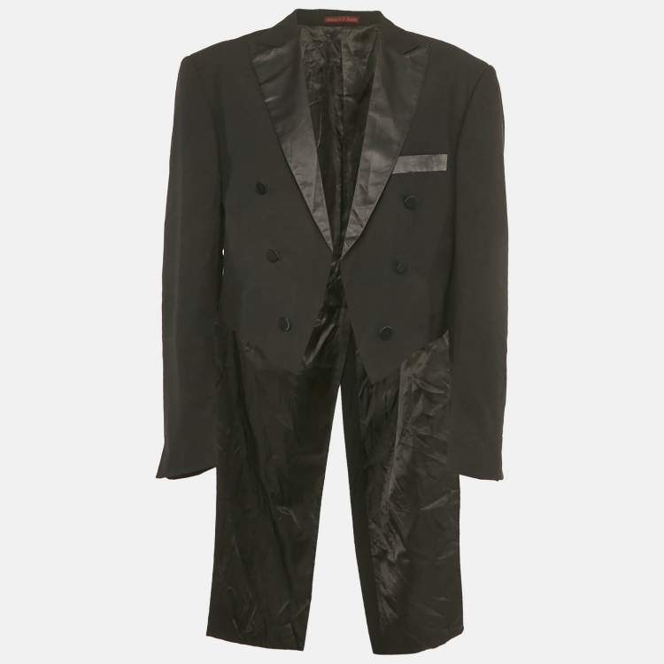 Pre Owned House of St .Benets Crepe Tailcoat Jacket S