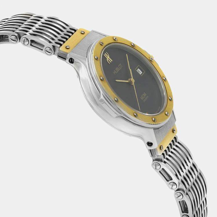 Pre Owned Hublot Mdm Classic Senyora Steel Yellow Gold Quartz Ladies Watch 1390.100.2 25 mm